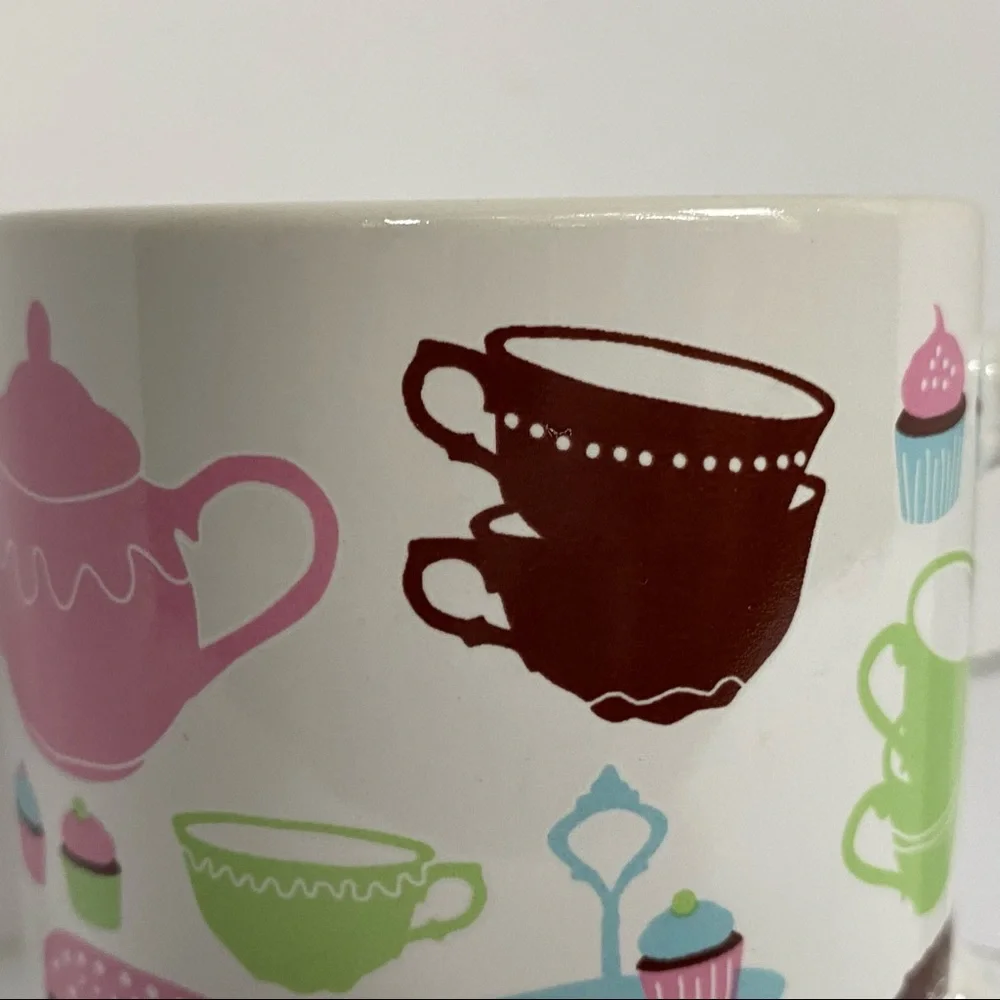 IKEA Mug Desserts Cakes Tea Party Pots Cups Cupcakes Ceramic Coffee Pastel color